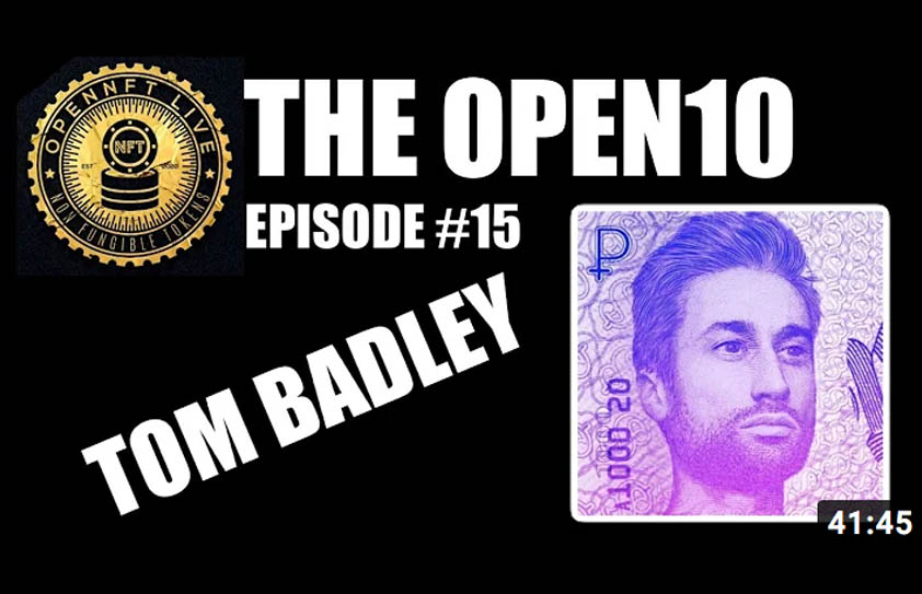 THE OPEN10 PODCAST #15: TOM BADLEY CURRENCY ART DESIGNER